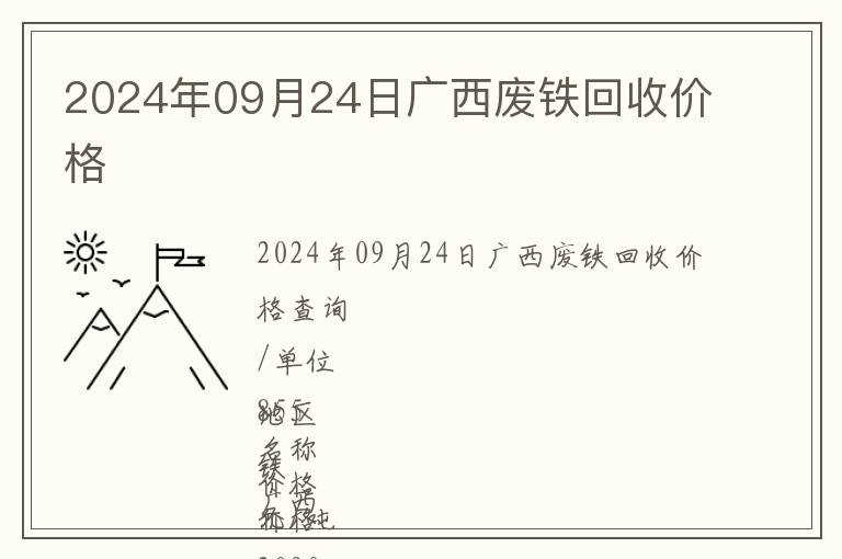 广西废铁价格最新行情解析