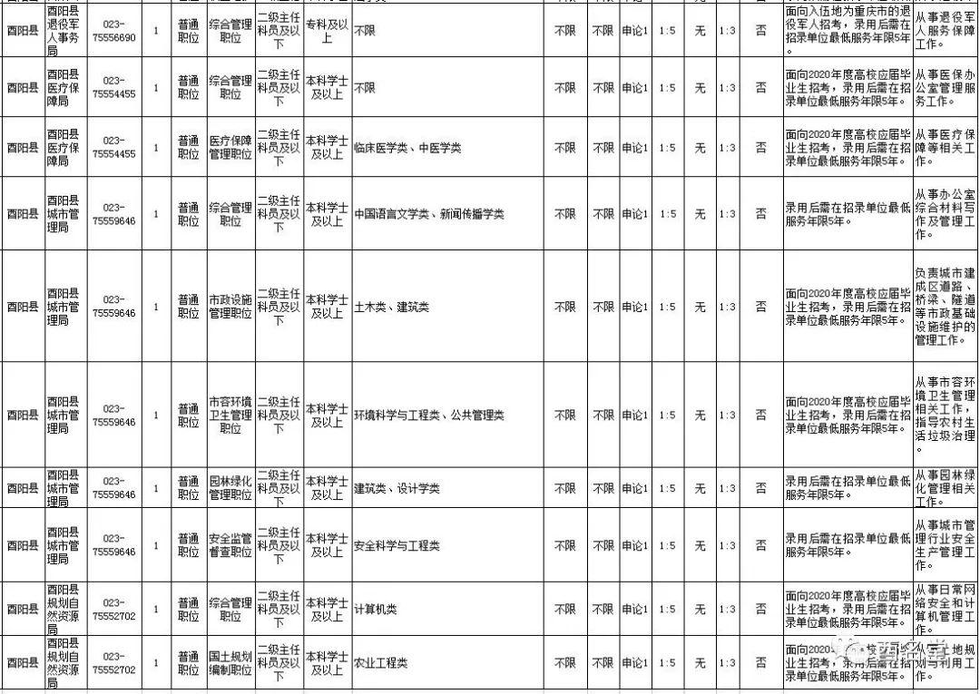 酉阳最新招聘信息总览